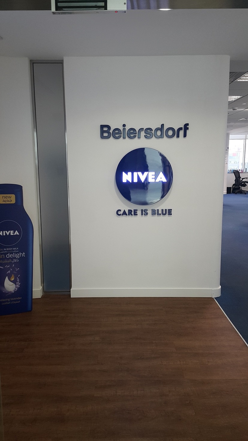 Nivea (Beiersdorf) – Beiersdorf and Nivea brand wall