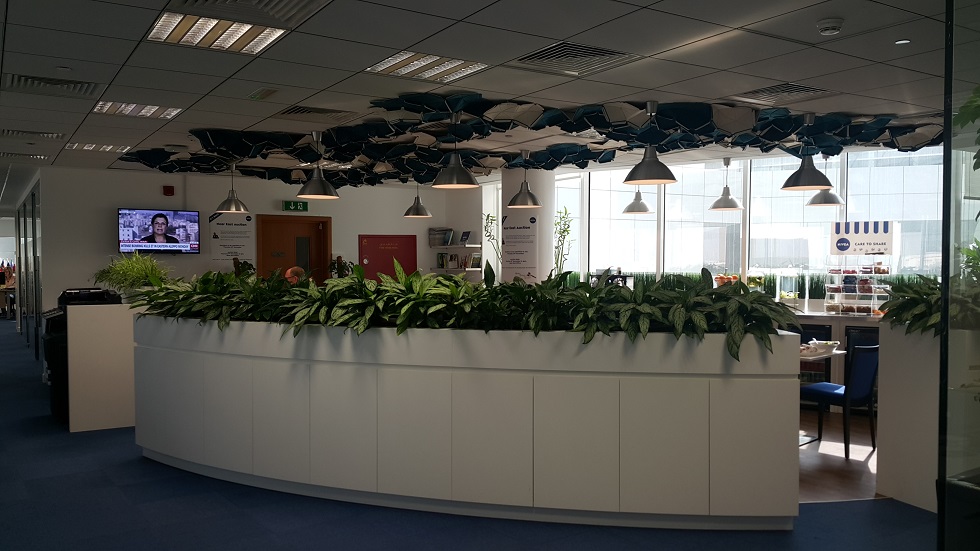 Nivea (Beiersdorf) – Planter-topped storage and ceiling features