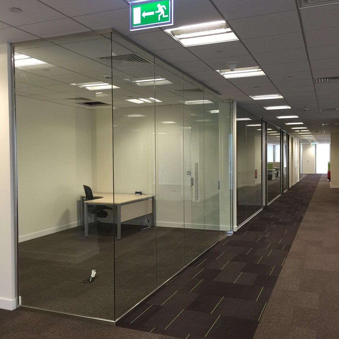 Office lighting and power installation in Dubai